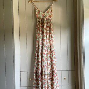 Sézane Maxi Floral Print Dress